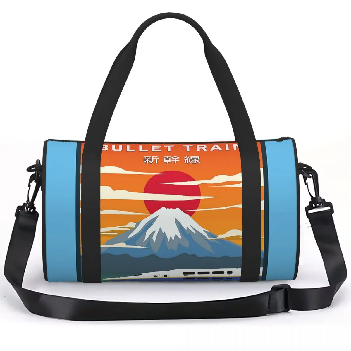 Japanese Shinkansen Bullet Trains Luggage Bag Large Capacity Duffle Tote Bag Handbags Gym Bags Fitness Bag for Boys Girls