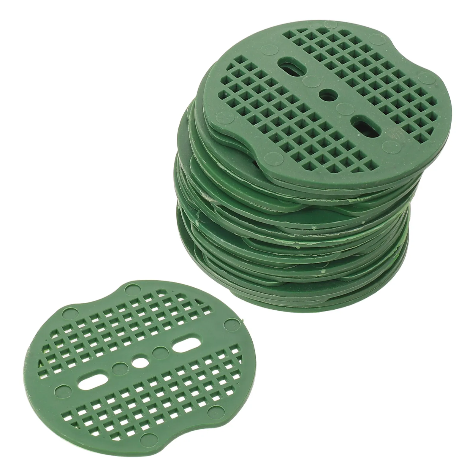 100Pcs Garden Ground Fabric Washers Landscape Staple Gaskets for Yard Stakes Turf Weed Barrier Anchor Pads Ground Staple Washers