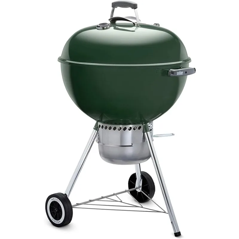 

Weber Original Kettle Premium Charcoal Grill, 22-Inch, Green Charcoal Grills, Grills & Outdoor Cooking