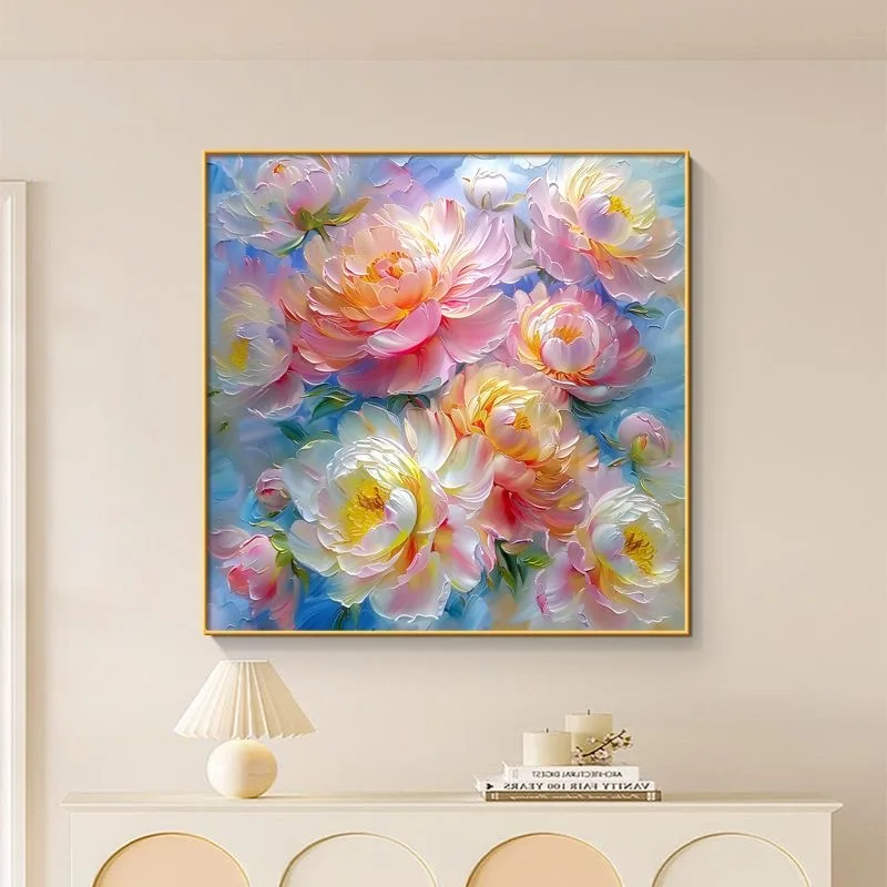 

A-0304 Daisy Meadow Landscape Oil Painting