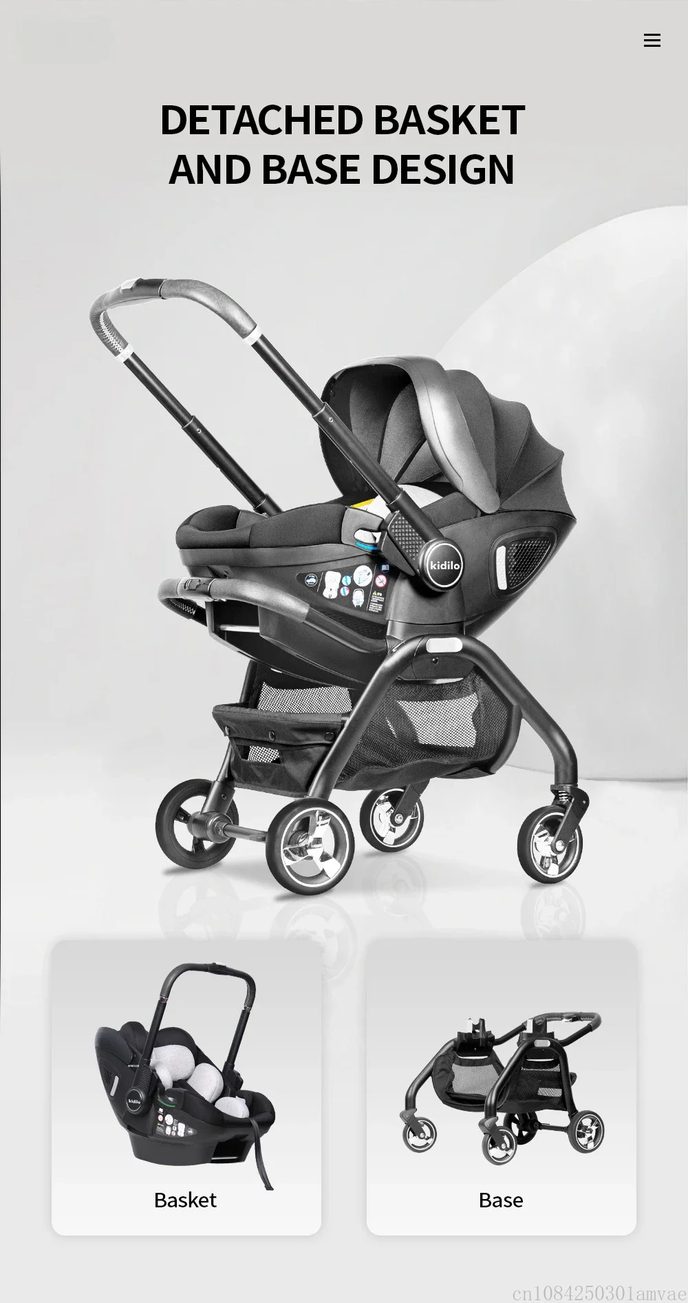 NEUE Baby Kinderwagen 3in1 Neugeborenen Tragbare Kind Auto Sitz Luxus Baby Kinderwagen multifunktionale Baby Wagen zwei-weg EU lager – Detail 9