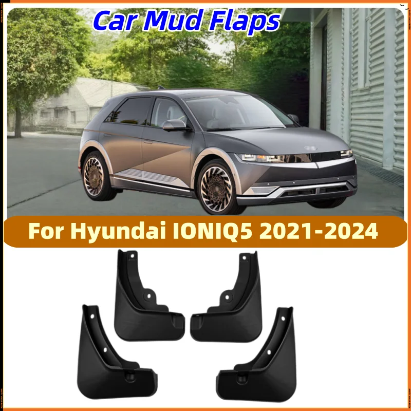 For Hyundai IONIQ 5 Splash Guards Mudguards Fenders Mudflaps Mud Flaps Guards Front Rear Plastic Wheel Protector 2021 2022 2023
