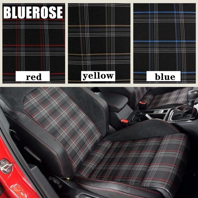 

Ткань для обивки салона автомобиля в клетку с пенополиуретановой подложкой для модификации, ремонта и замены обивки, а также для устранения отслоений