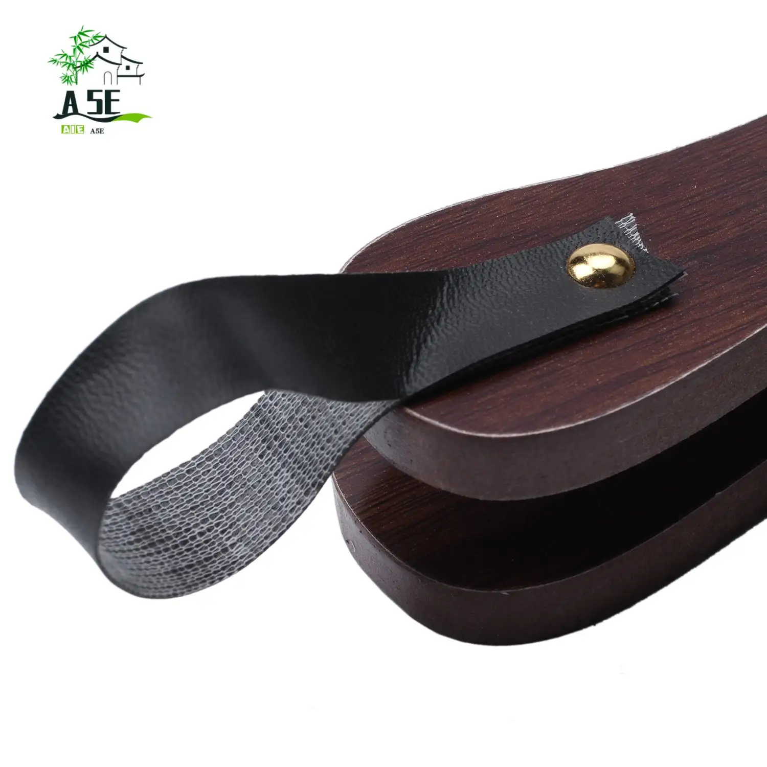 

A05E-Vintage Mini Hand Bellows Dark Brown Fireplace Blower Traditional Stove Fire Lighter Fan For Home Diy Fireside Accesso