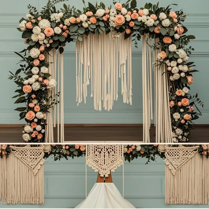 Customization Decoration Wedding Backdrop Large Macrame Wedding Venue Background Decoration Large Tassels for Decor