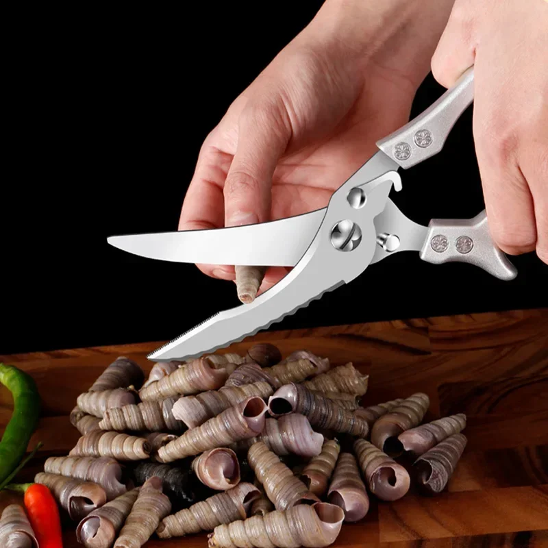 Kitchen Accessories Sharp Chicken Bone Scissors Kitchen Knife Tools Multi Chicken Duck Cutter Shears Fish Scales Knife Cutter