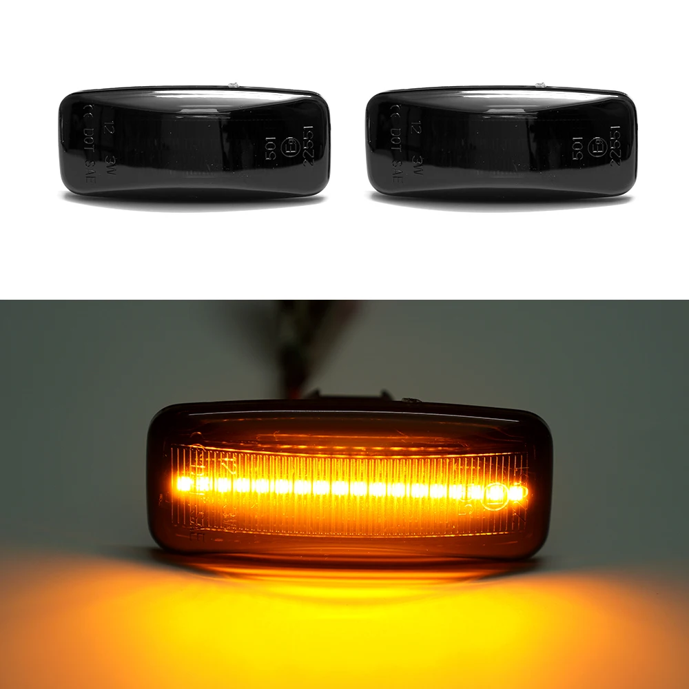 Para Nissan Patrol Sylphy Bluebird Sunny Teana Murano Infiniti M35 FX45 FX35 QX60 indicador dinámico luz de intermitente lateral