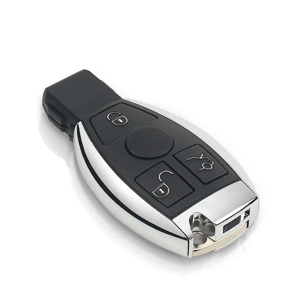 KEYYOU 5 Stück mit Batterie Auto-Fernbedienungsschlüssel für Mercedes Benz W204 W205 W211 W212 W221 W222 A B C E S Klasse BGA & NEC 315/433Mhz Karte – Detail 4