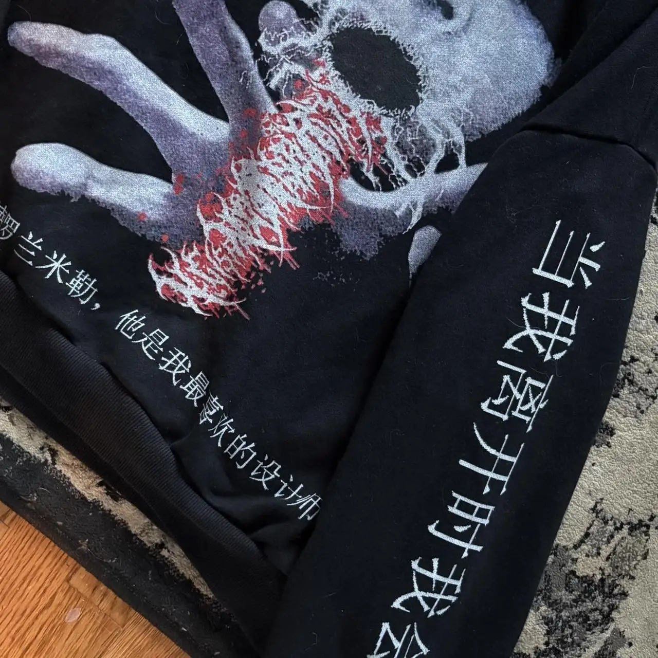เสื้อฮู้ดดี้ Y2k Droland Miller สไตล์โกธิค พังก์ สตรีทแวร์ กรันจ์ เสื้อสเวตเชิ้ตโอเวอร์ไซส์ ฮาราจูกุ ฮิปฮอป สำหรับผู้หญิง