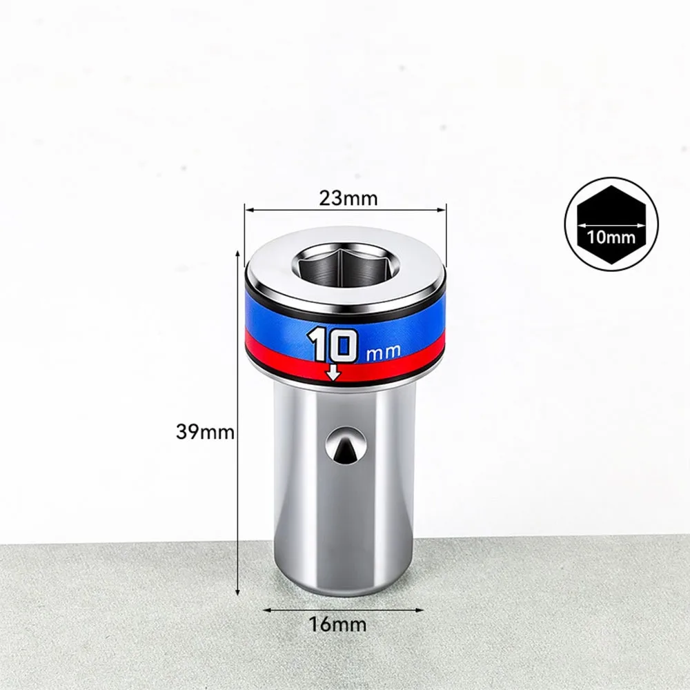 360 Degree Swivel Swivel Adapter Hex Shank Flexible Wobble Joint Universal Converter Metal Ratchet Wrench Mechanical Assembly
