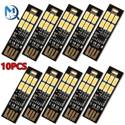 1-10Pcs portatile Mini 5730 USB 6 LED Light 5V Touch Sensor luce notturna dimmerabile per Power Bank Computer Laptop Book lampada da lettura