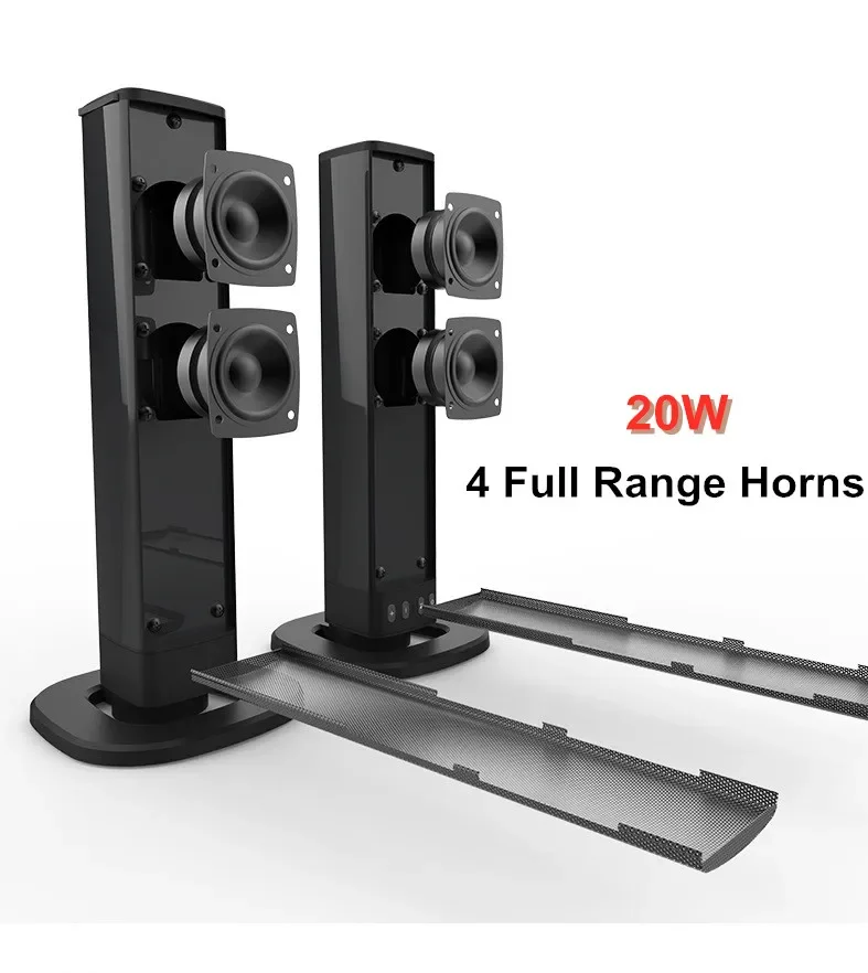 Звуковая система домашнего кинотеатра, 40 Вт, звуковая панель высокой мощности, беспроводной Bluetooth-динамик для ТВ, компьютерного проектора, настенного разделенного сабвуфера