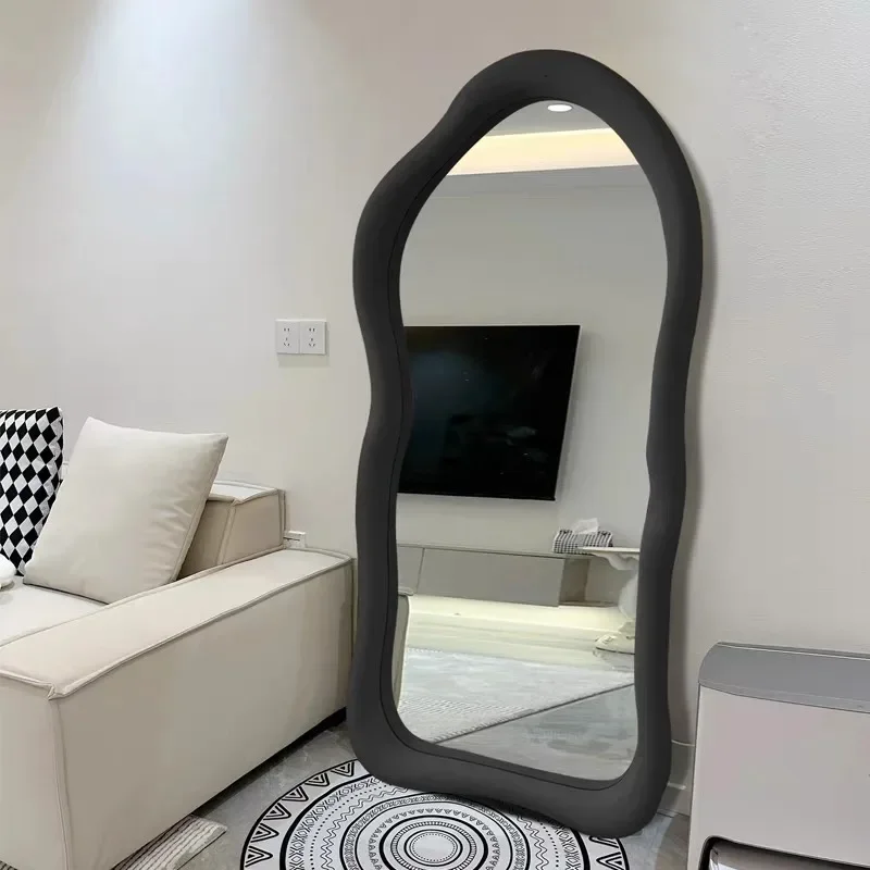 Creative design Special-shaped Internet celebrities Irregular landing full-body full-length mirror Home art B & B wall