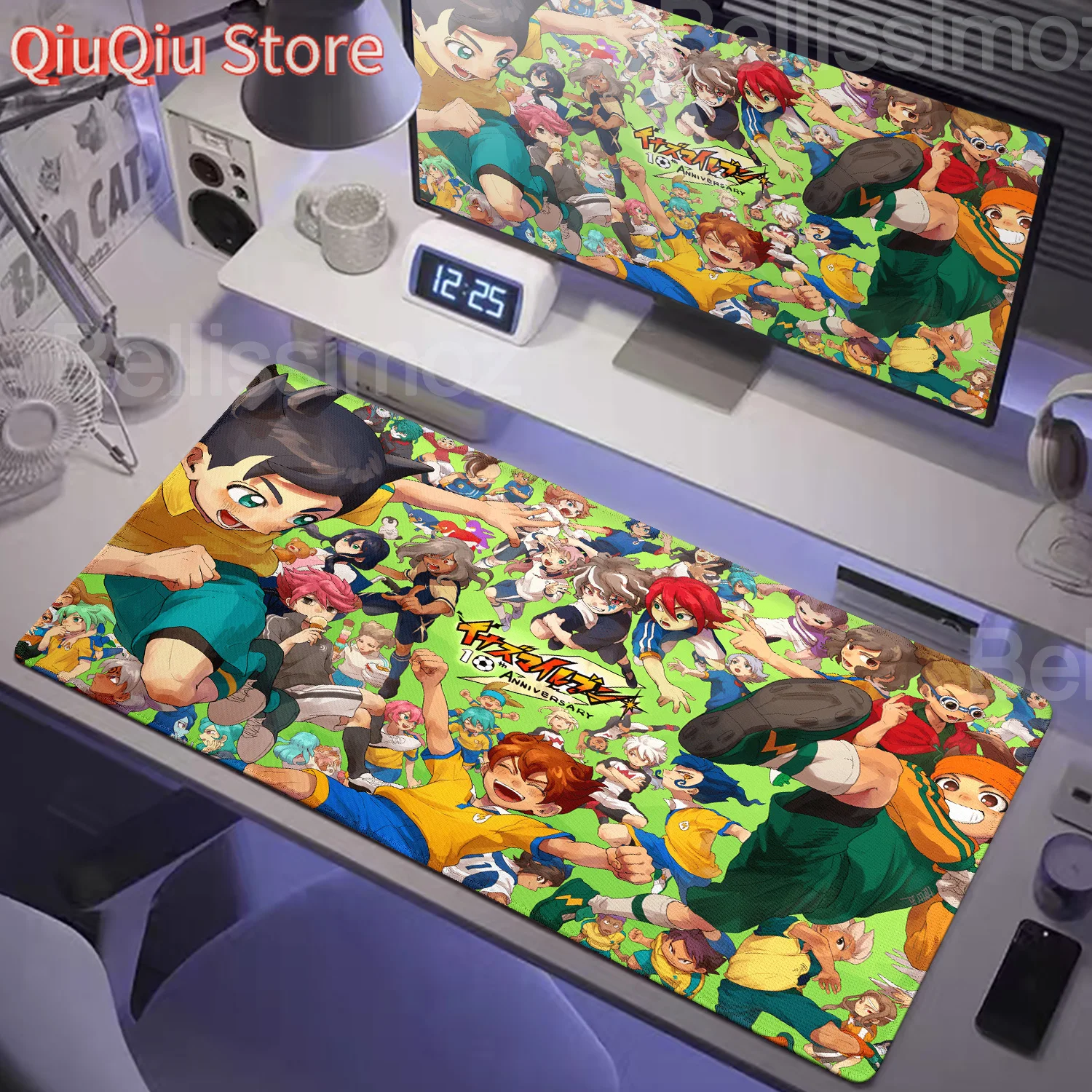 كبير HD طباعة أنيمي Inazuma أحد عشر كبير ألعاب الكمبيوتر ماوس الوسادة الجدول الوسادة الكمبيوتر حصيرة مكتبية قفل حافة لوحة المفاتيح الملحقات السجاد
