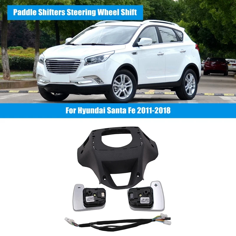 

Car Paddle Shifters Steering Wheel Shift For Hyundai Santa Fe 2011-2018 96770-B8000 96770-B8500 Function Upgrade