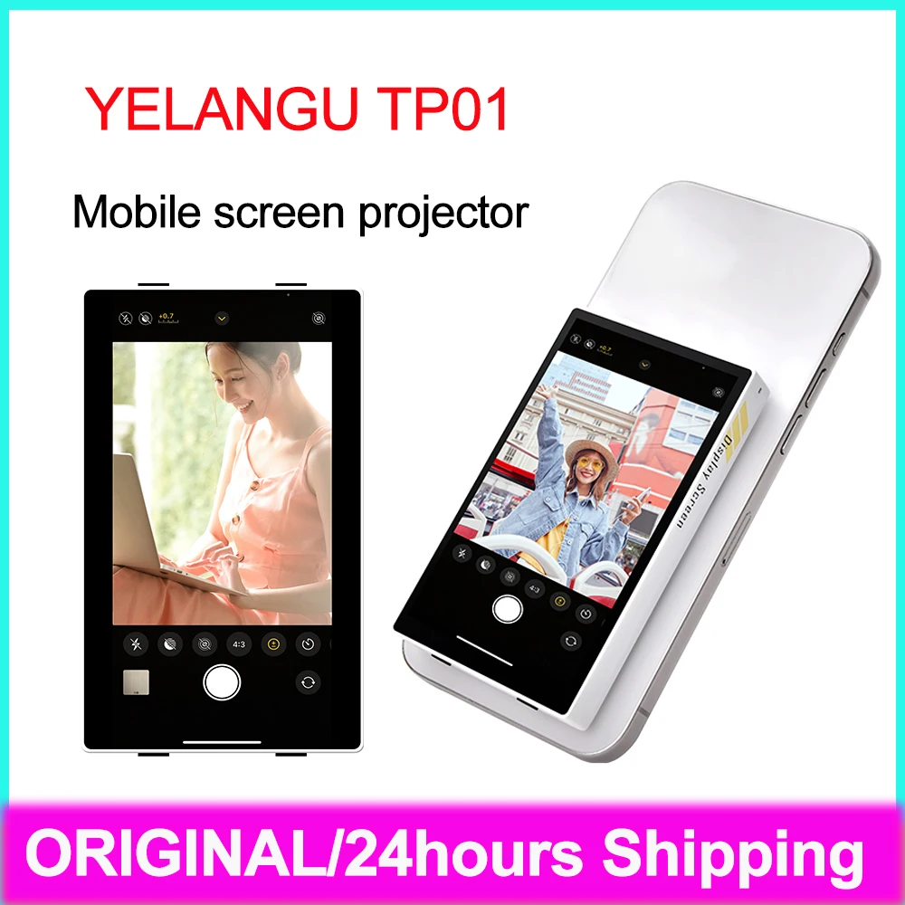 YELANGU мобильный экран-проектор 180 градусов флип 3,97-дюймовый дополнительный экран мобильного телефона для HUAWEI Android Selfile телесуфлер