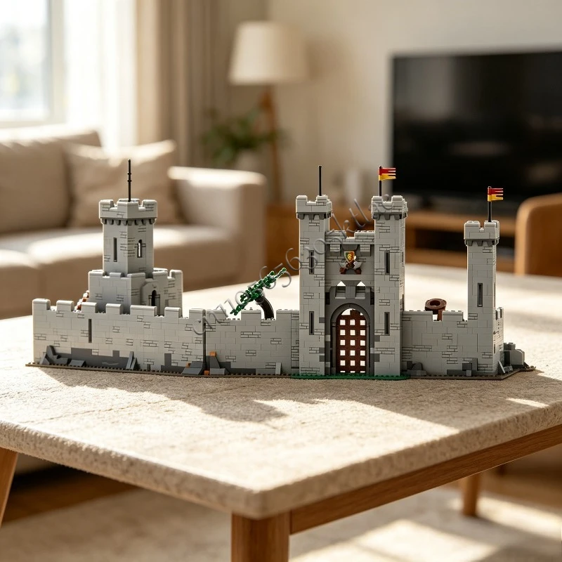 

New 3209 Parts Customized MOC Medieval Castle City Wall Model Building DIY Blocks Bricks Assembly Toy Holiday Gifts For Children