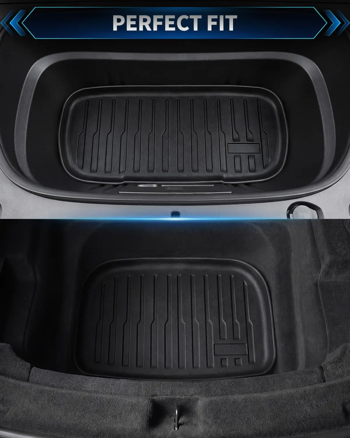For Tesla Model 3 Y Juniper YL 2025-2026 Front Rear Trunk Mat Cargo Liner Waterproof Anti-slip TPE Pad Interior Accessories