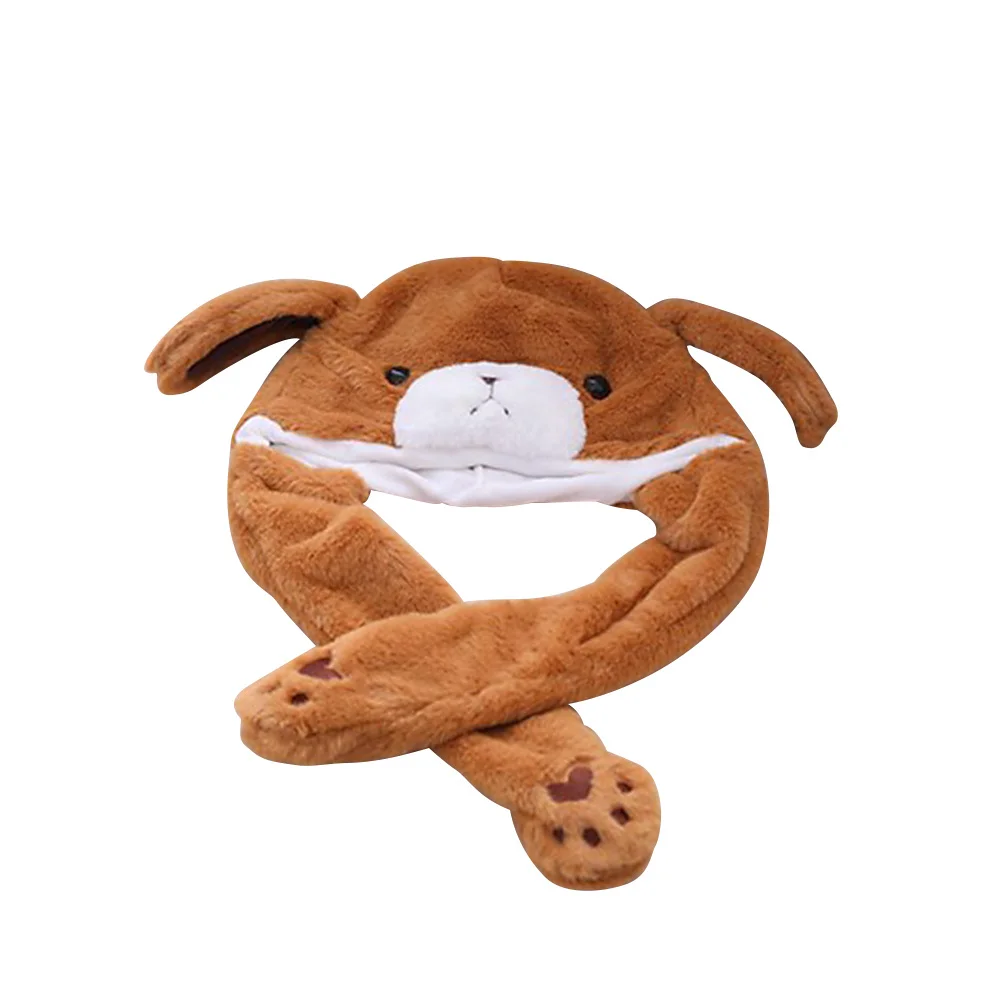 Funny Bear Movable Ears Hat Ear Hat For Kids Adults Up Ear Costume Party Gift Friends Size Fits Most
