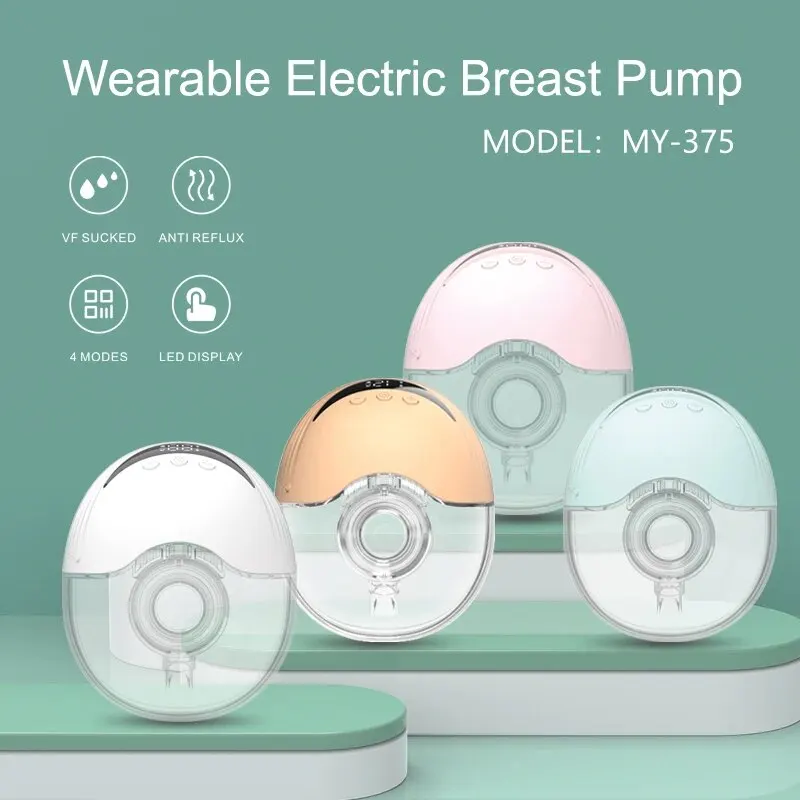 Wearable Breast Pump 210ML Large Capacity Hands Free Electric Portable Breast Pump BPA-free with LED Display 4 Modes & 12 Levels