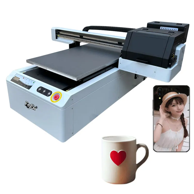 New Style 60*90cm UV Printing Machine Commercial  Bottle Metal Glass UV Printer Inkjet Flatbed KT Board Card