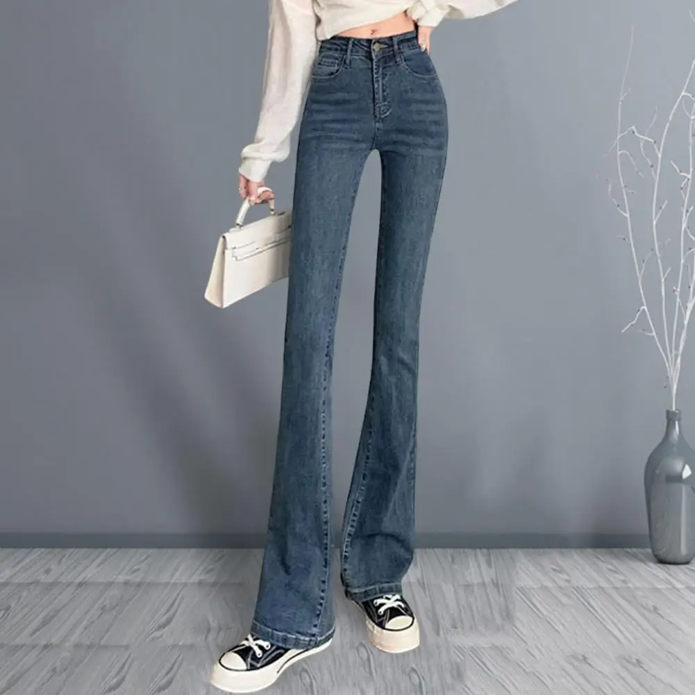 Hellblaue Jeans mit niedriger Taille Frau Streetwear amerikanische Vintage Jeans hose weiblich lässig gewaschen gerade Pantalons Mujer