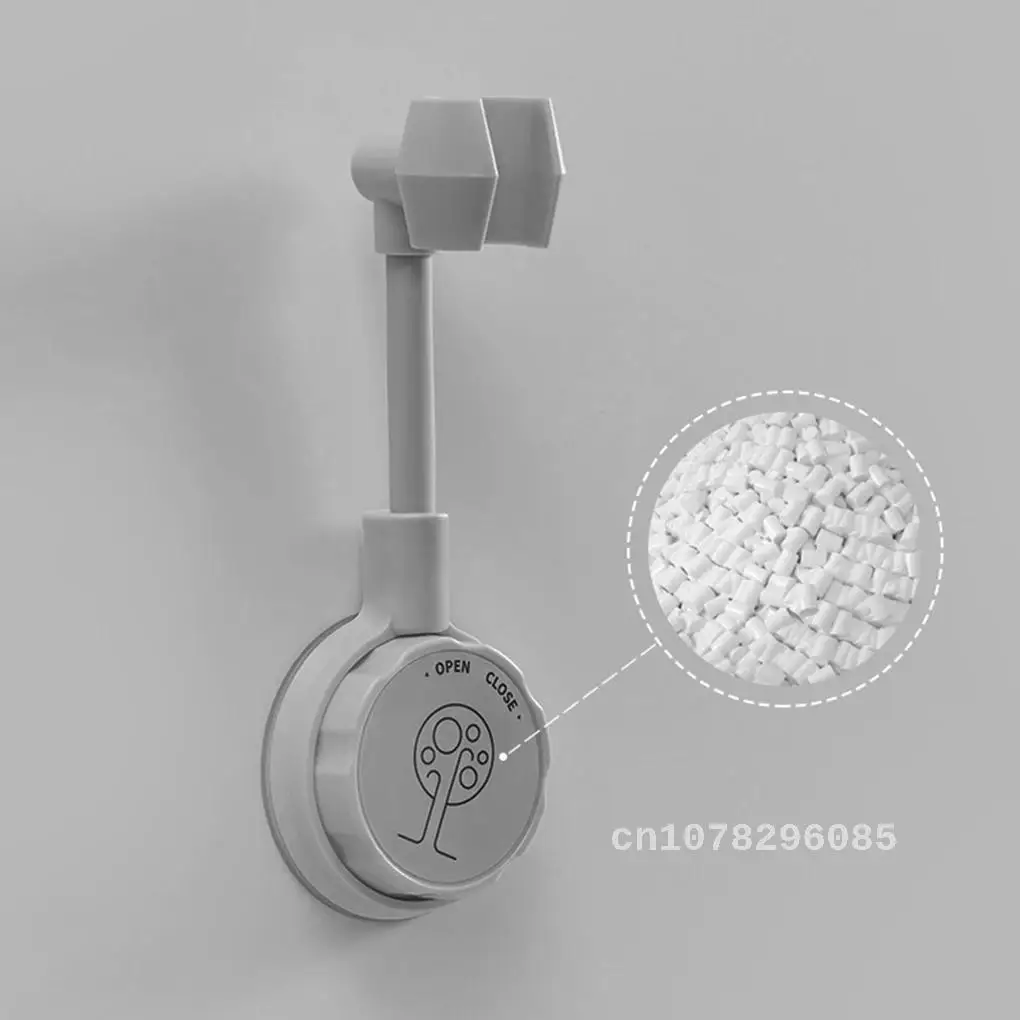 Ventosa ajustável Shower Head Holder, suporte da base do bocal, sem soco, rotação de 360 °, suporte universal para banheiro, 1pc