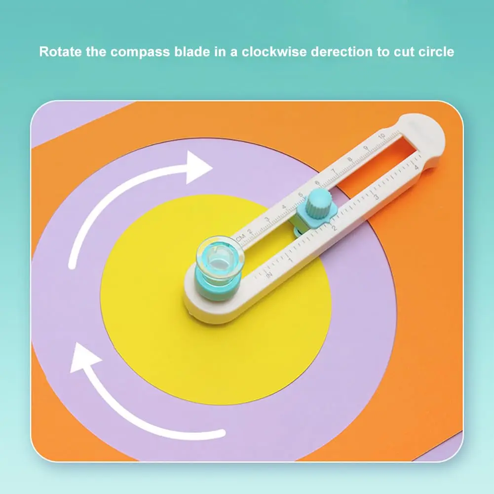 قاطع دائرة لصياغة الورق أداة قطع دائري قاطع دوار نطاقات قطر القطع القابلة للتعديل من 3/4 بوصة إلى 8 بوصة