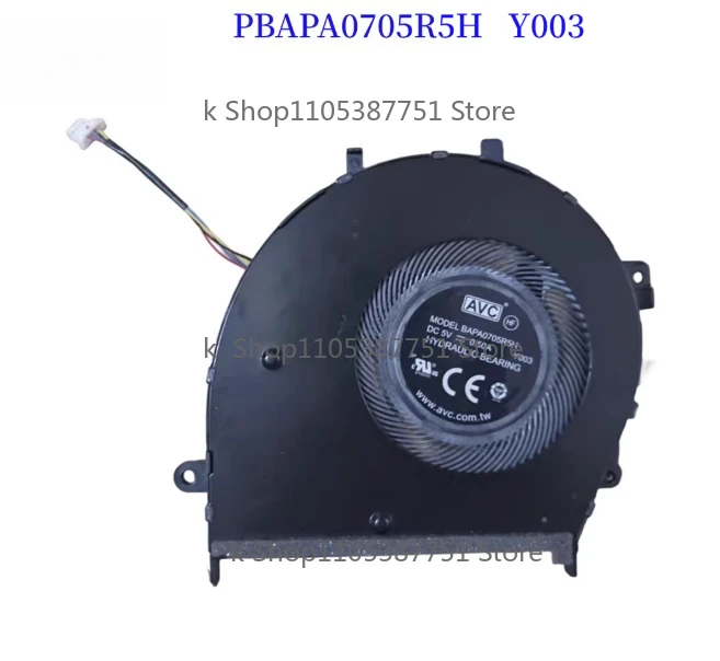BAPA0705R5H-Y002 Y003 Laptop CPU GPU Cooling Fan For Asus Zenbook 15 UX533 UX533F UX533FD UX563 13NB0JX0T01011  13NB0JX0T02011
