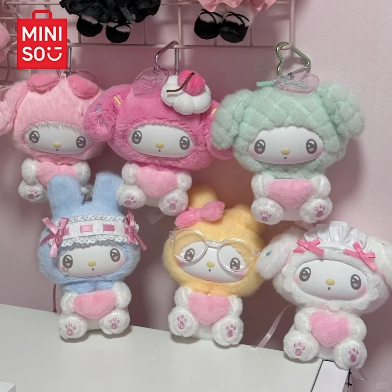 พวงกุญแจมินิโซ ฉลองครบรอบ 50 ปี ซีรีส์กล่องสุ่ม ลายมายเมโลดี้ น่ารัก ไวนิลตกแต่งหน้า ทันสมัย ของขวัญเด็กสุดฮิต