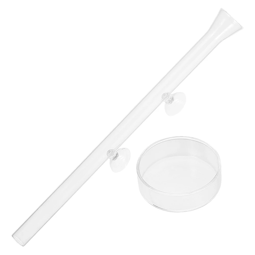 

Feeding Tube Aquarium Shrimp Fish Feeder Column Transparent Acrylic Material Safe Convenient Anti Scatter Design Betta Vacation