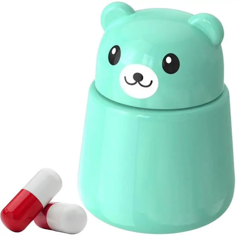 Pillen schneider und Brecher Cartoon tragbare Pille Pulver isierer Mühle einfache Reinigung Tablette Pulver isierer für Jungen Mädchen Kinder ältere