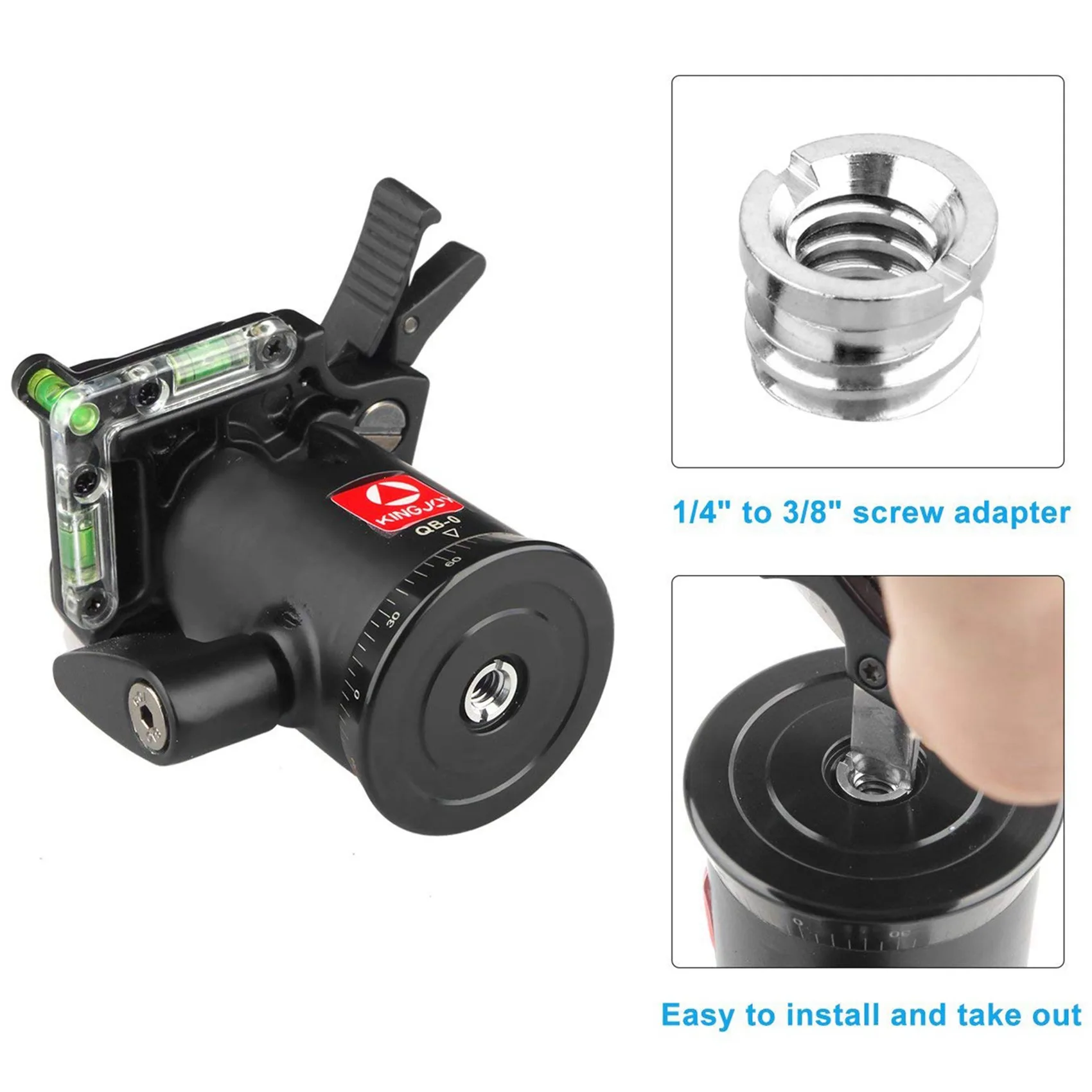 Adaptateur Standard à vis de conversion 1/4 pouces à 3/8 pouces, convertisseur de douille réducteur pour trépied de caméscope d'appareil photo DSLR, 10 paquets
