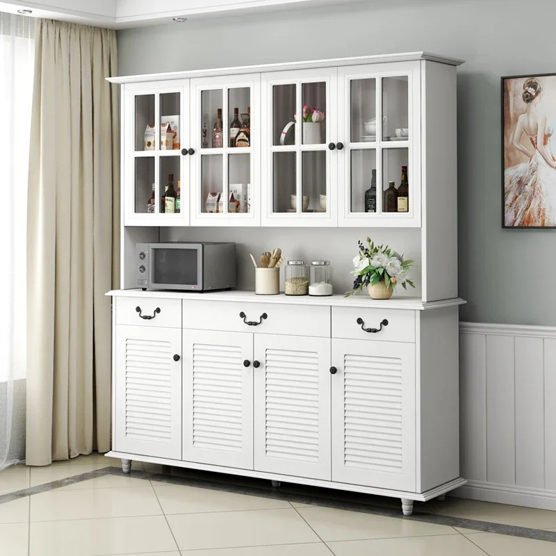 White Bar Cabinet Sideboard Storage Cupboard Nordic Dresser Wardrobe Filing Sideboard Modern Bar Luxury Cajonera Salon Furniture