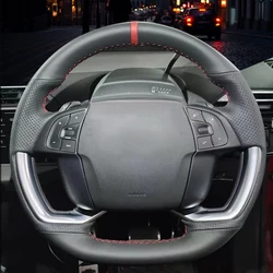 Microfiber Leather Car Braid Steering Wheel Cover for Citroen Grand C4 Picasso SpaceTourer 2013-2022 Car-styling AutoAccessories