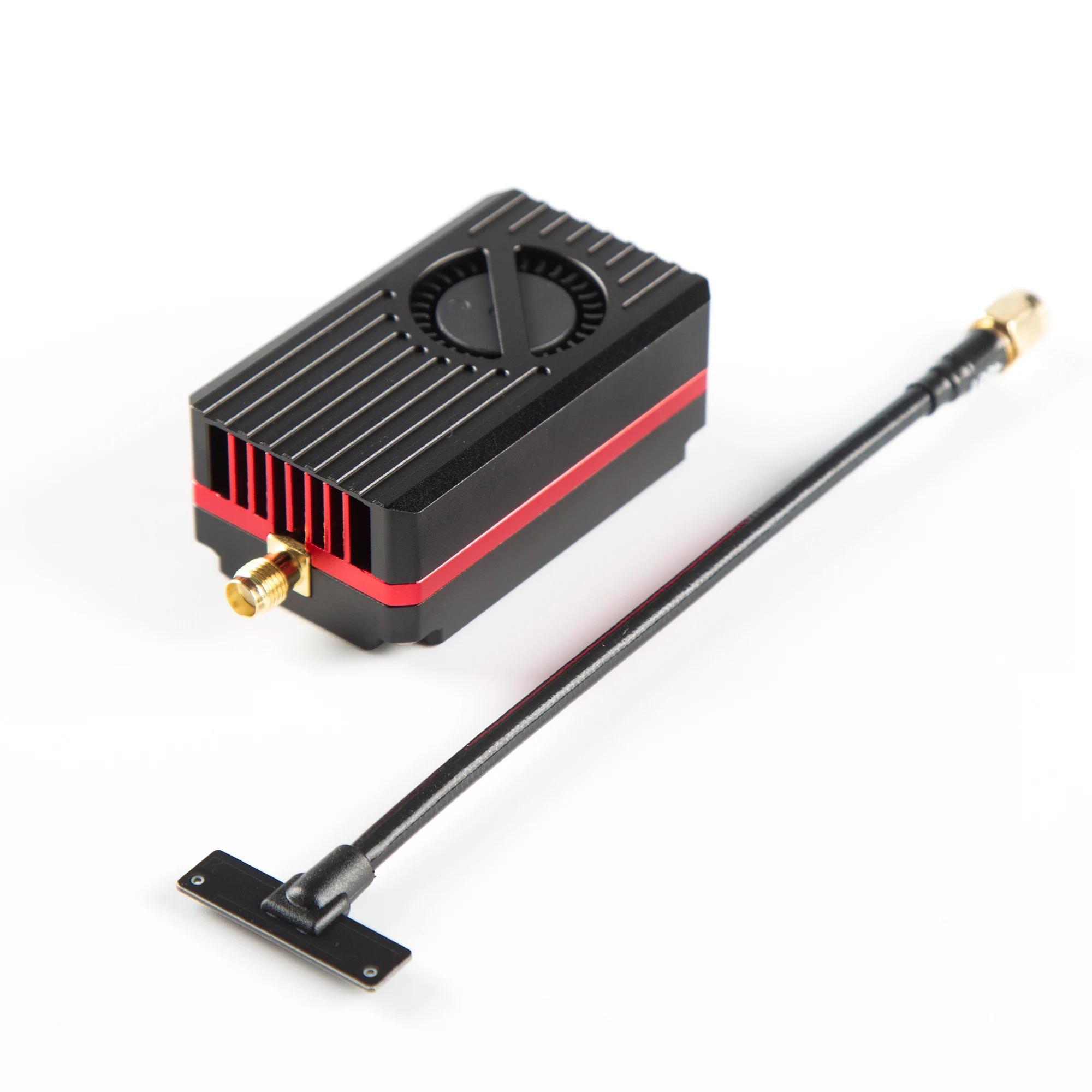 RUSHFPV 4.9G-6.0G 10W VTX เครื่องส่งสัญญาณวิดีโอกำลังสูง 80CH พร้อมเสาอากาศ SMA สำหรับโดรน RC FPV ระยะไกลแบบปีกตรึง DIY