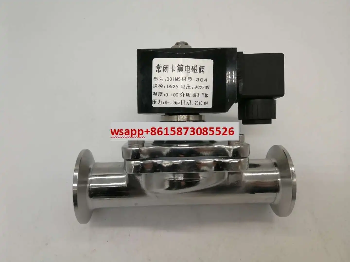 

Мембранный электромагнитный клапан быстрой установки санитарного класса 304, напряжение 220 В 24 В DN15 DN20 DN25 DN32