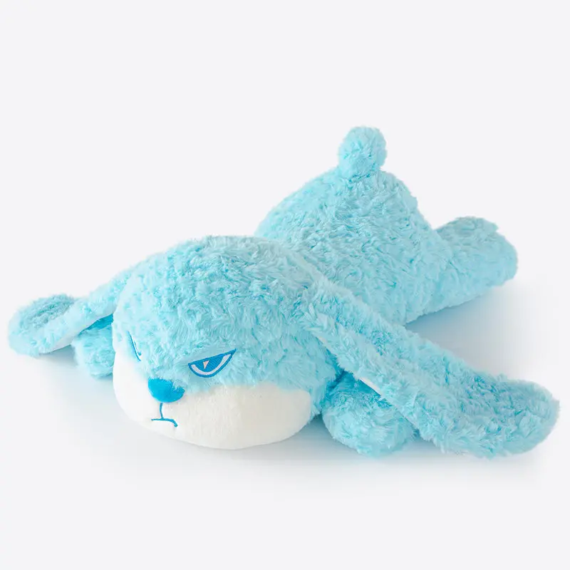 

Мягкая плюшевая игрушка ZEIO «Грумпий кролик», лежащий, с длинными ушами, милый, пушистый, для детей, для спальни, подарок на день рождения