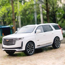 1:24 Cadillac Escalade Simulated SUV Alloy Miniature Scale Car Model Diecast Metal Sound＆Light Collection Children Toy Vehicle