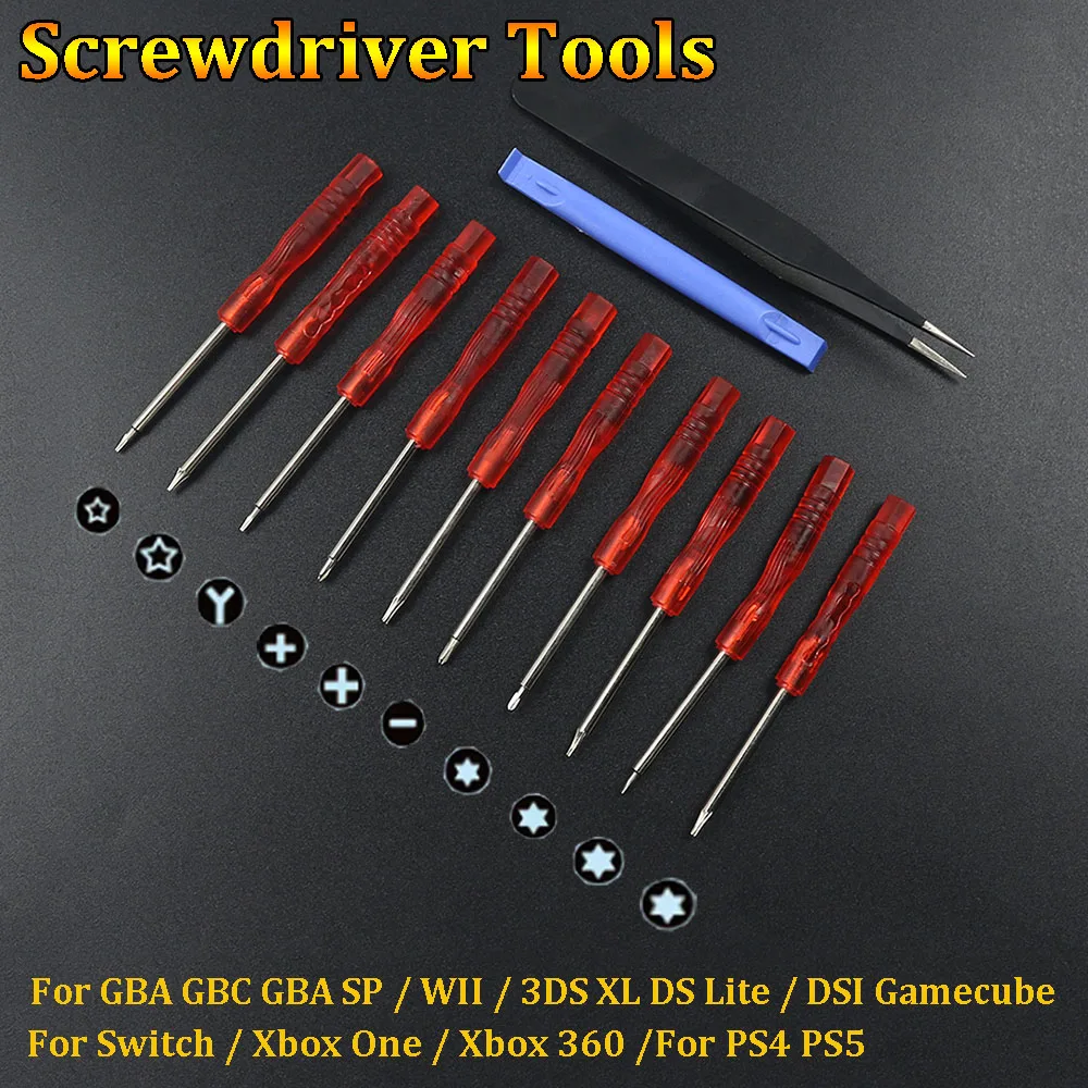 

1 Set Tri-Wing Screwdriver Kit Screw Driver for Wii Gameboy GBA SP for DS Lite NDSi Xbox One 360 PS4 PS5 Repair Tools