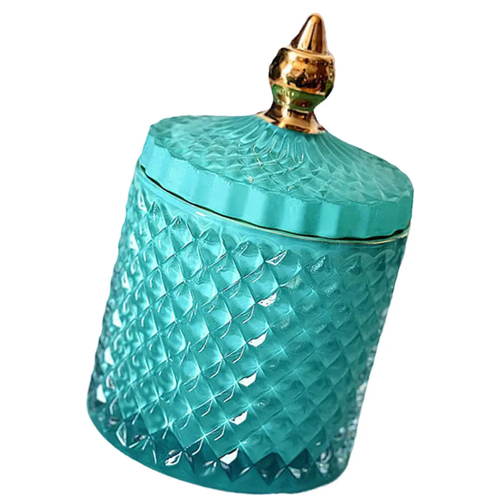 Glass Candy Jar with Airtight Lid for Tea Coffee Beans Nuts Spices Dry Food Storage Kitchen Decorative Snack Container Jewelry
