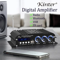 KINTER-Amplificador Digital MA-500 con Bluetooth 5,0, 30 vatios x 4 canales de potencia, 12V, 3a, amplificador de Audio estéreo, placa Hi-Fi, Clase D