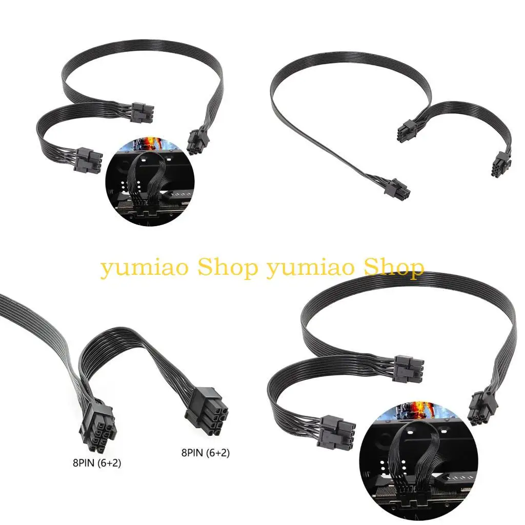 587B 6Pin to 8Pin (6+2P) PCIExpress Card Power Adapter Cable 6pin 8pin for V700 V1000