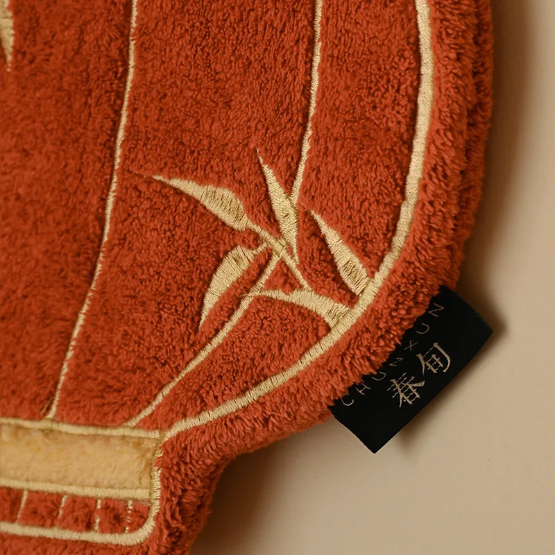 Lantern new Chinese style hand towel, new kitchen hanging style wiping cloth, hanging style absorbent thick towel