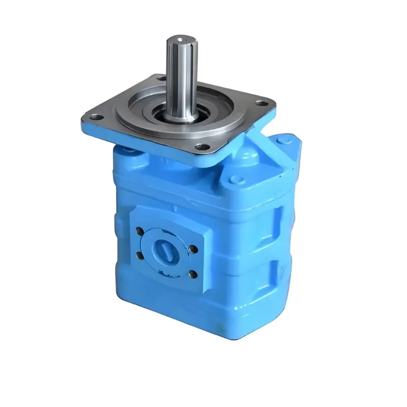 Industrial Heavy-Duty Hydraulic Gear Pump 28 cm Displacement 5 2 Stages 250Bar Pressure Custom Ports 1 Year Warranty