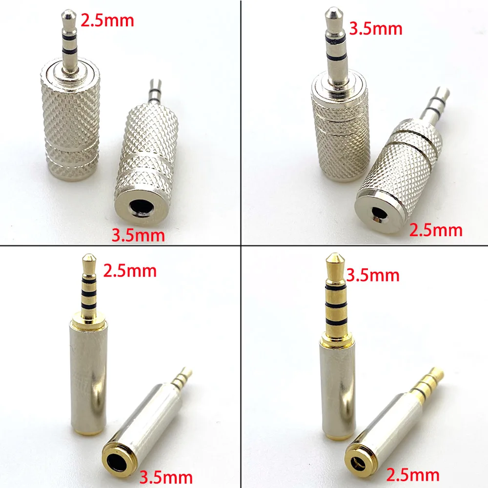 

3.5mm to 2.5mm Audio Jack Adapter, 2.5mm Male to 3.5mm Female Connector for Auxiliary Speaker Cable, 3.5 Headphone Connecto