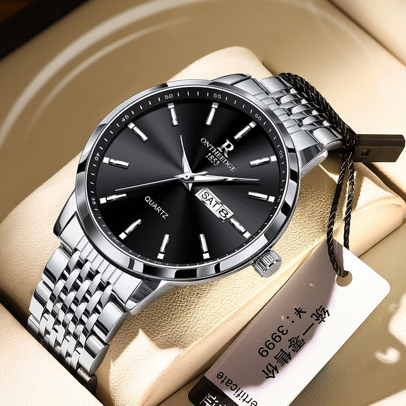 

Luxury Quartz Watch For Man Waterproof Luminous Date Men Wrist Watch Stainless Steel Sport Men's Watches Male Relogio Masculino