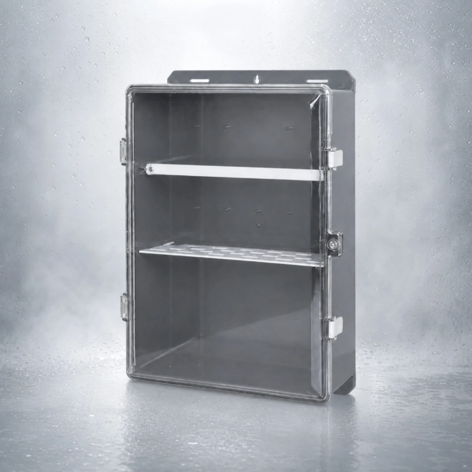 Enclosure Flame-Retardant Hinged Electrical Enclosure with Latches Junction Box with Hinged Cover UL94 V-0 for Electricians view 3