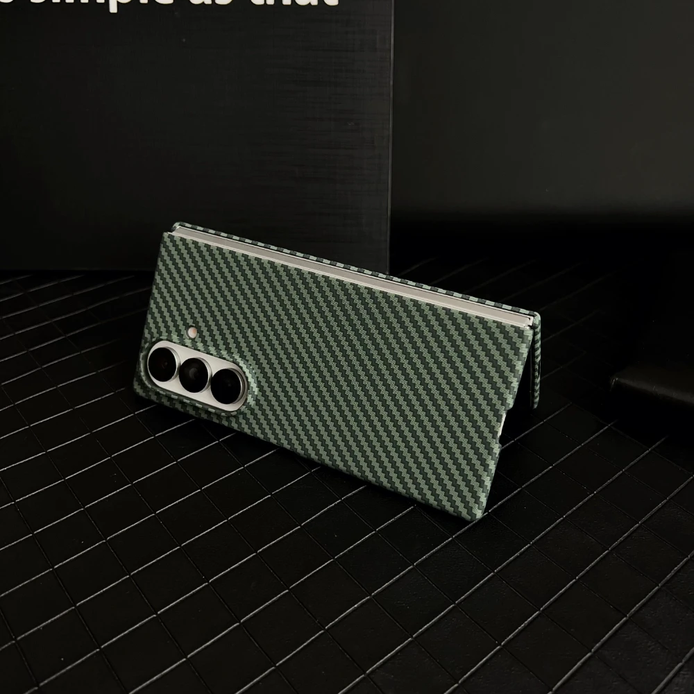Aramid Fiber Pattern for Magsafe Case for Samsung Galaxy Z Fold 7 6 5 4 3 Fold7 Fold6 Kevlar Pattern Magnetic Cover YYC003 - Image 5