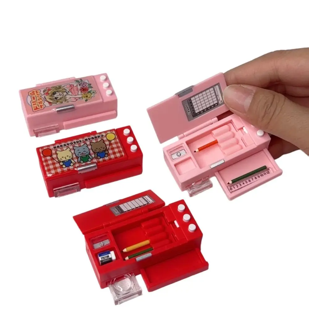 Mini piórnik do domku dla lalek, symulacja sceny, realistyczny design, model piórnika, zabawki do zabawy w dom, mini pudełko na artykuły papiernicze